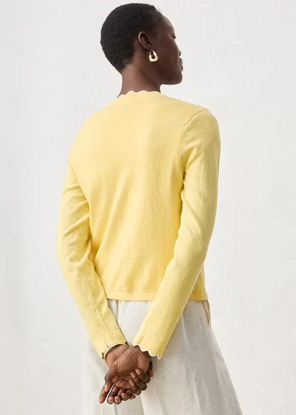 Gilet en fine maille contenant de la soie, bonprix