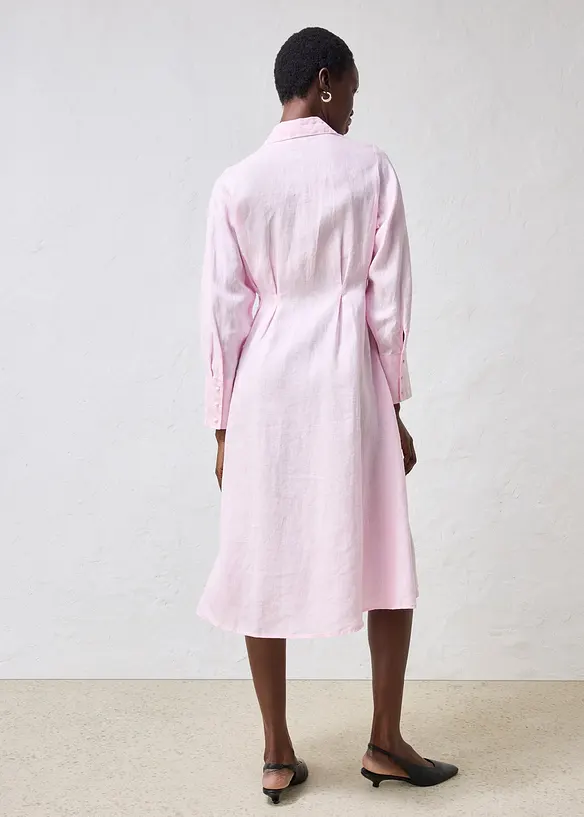 Robe-chemise 100% lin, bonprix