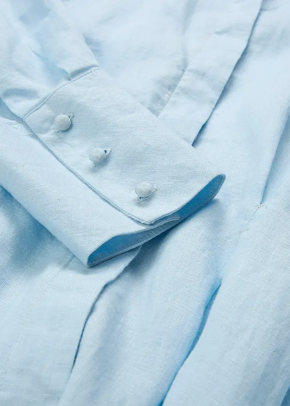 Robe-chemise 100% lin, bonprix