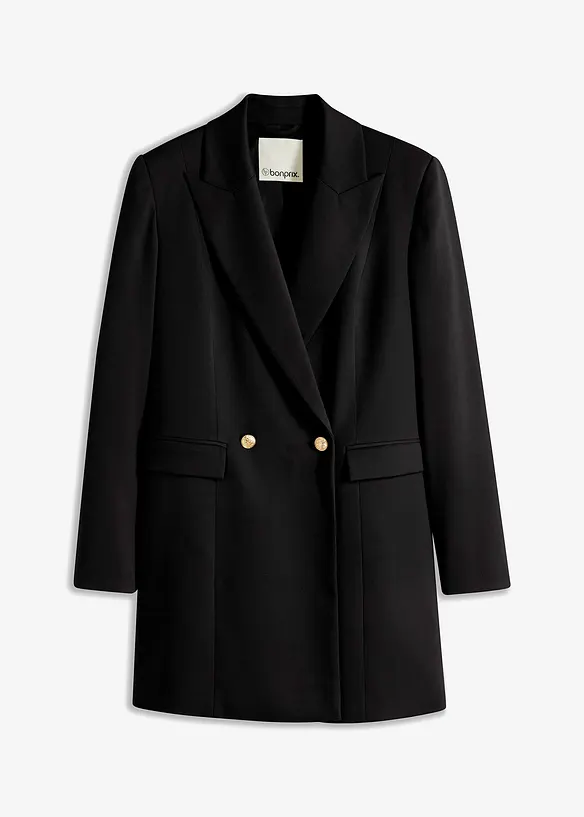 Long blazer &agrave; boutons d&eacute;coratifs, bonprix