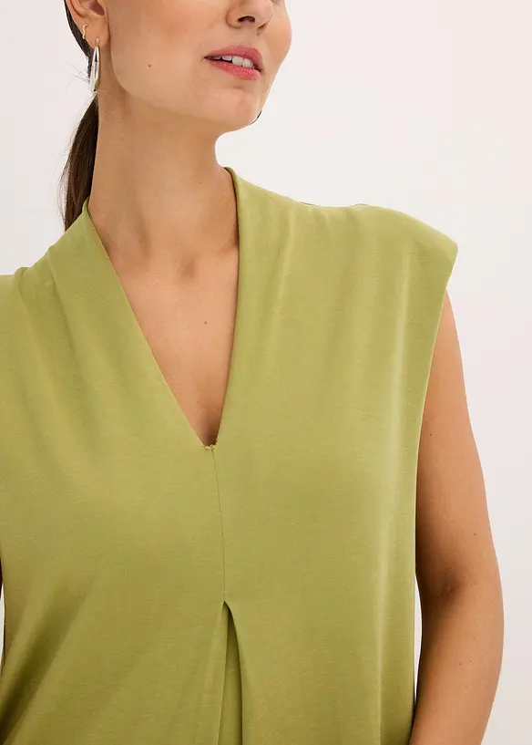 Robe en jersey viscose avec &eacute;paulettes, bonprix