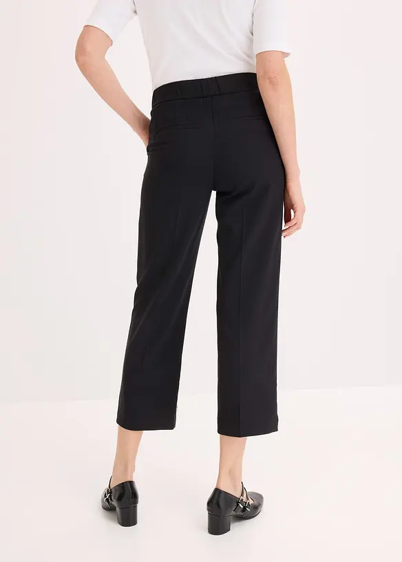 Pantalon 3/4 droit, fendu en bas, bonprix
