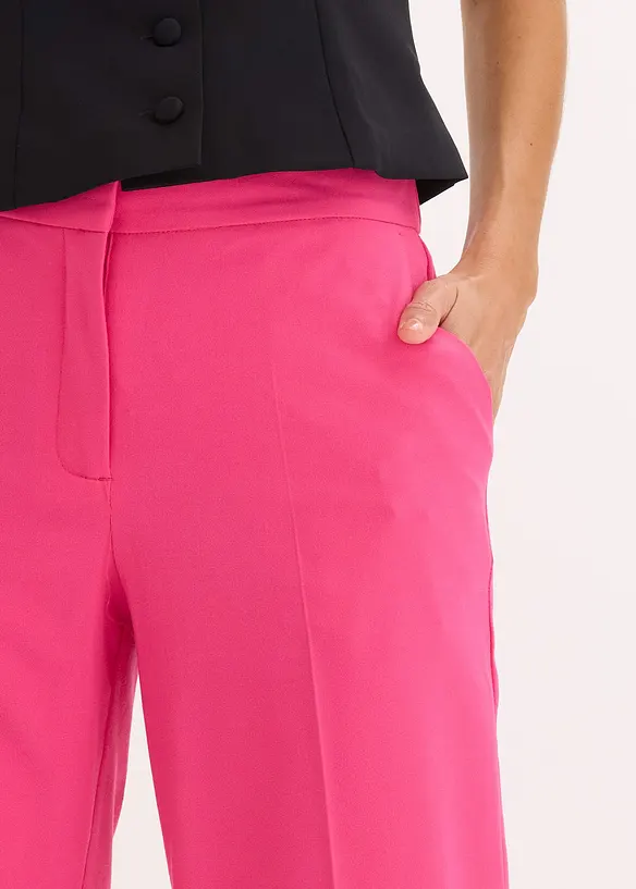 Pantalon 3/4 fusel&eacute; et fendu en bas, bonprix