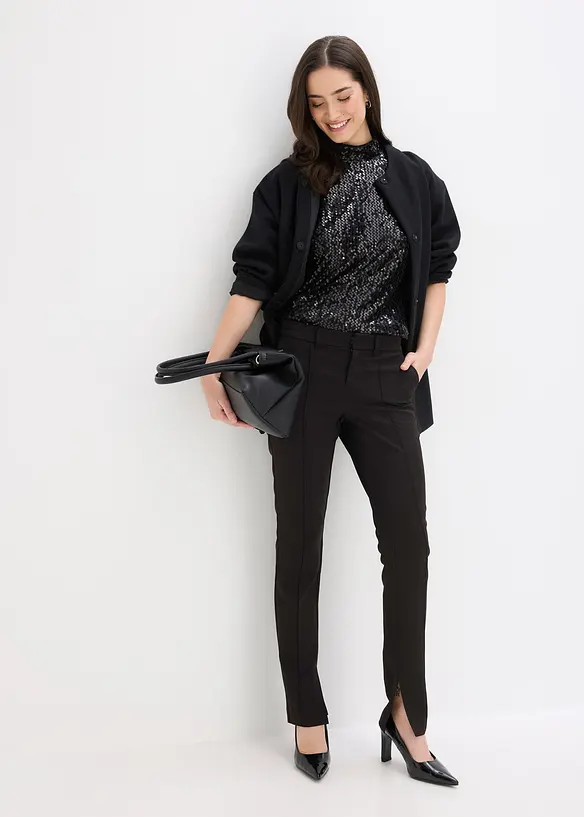 Top &agrave; paillettes, bonprix