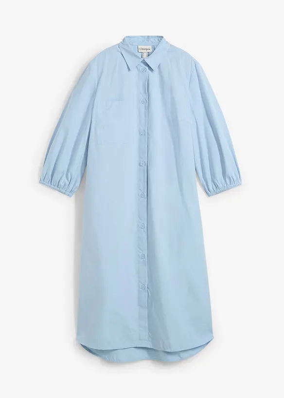 Robe-chemise l&eacute;g&egrave;re en coton, bonprix