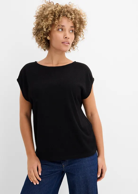 T-shirt oversize aspect maille, bonprix