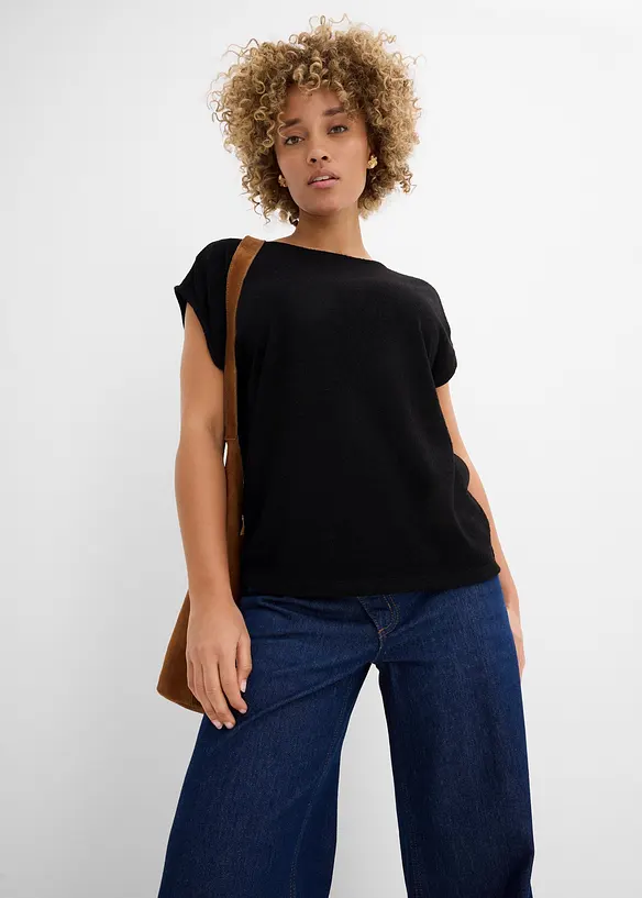 T-shirt oversize aspect maille, bonprix