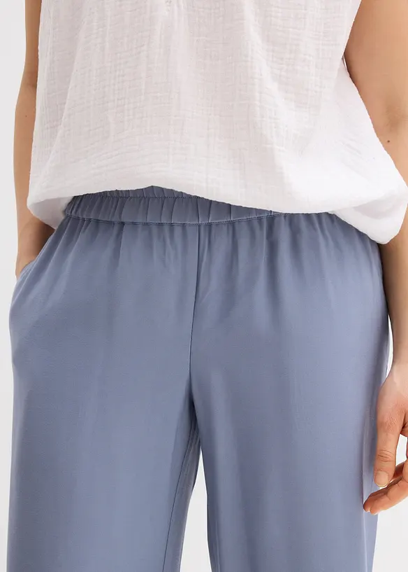 Jupe-culotte douce en viscose m&eacute;lang&eacute;e, bonprix