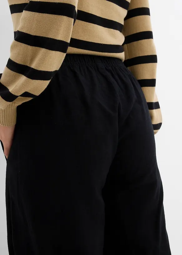 Pantalon palazzo 100% coton, bonprix