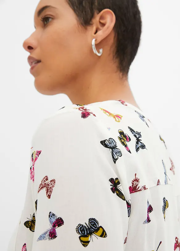 Blouse ample en viscose fluide, bonprix