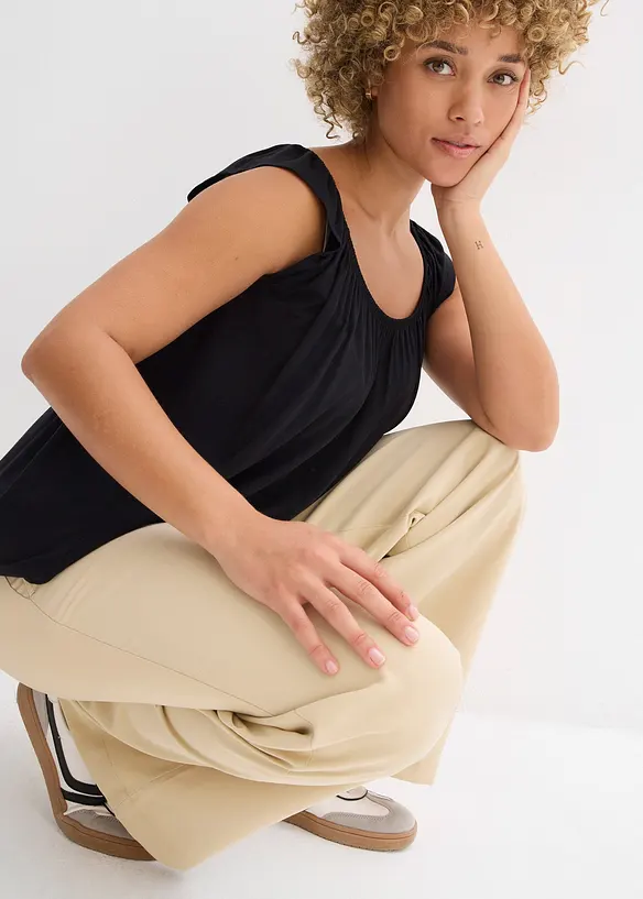 T-shirt doux en viscose extensible, bonprix