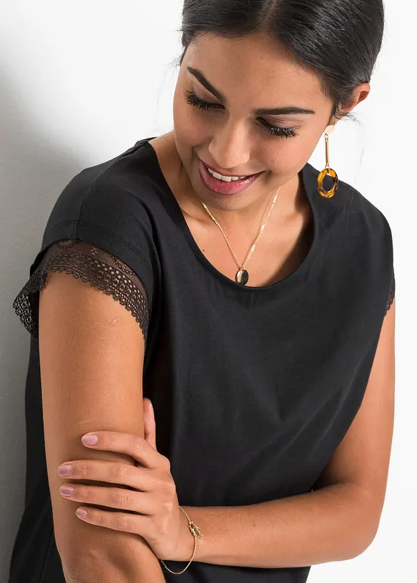 T-shirt boxy en coton, bonprix