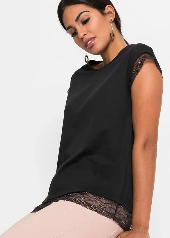 T-shirt boxy en coton, bonprix