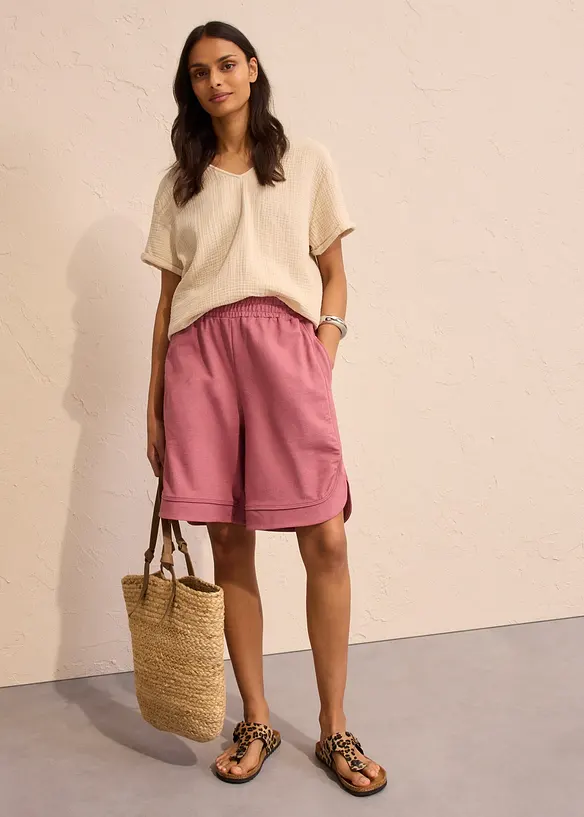 Short ample en molleton, bonprix