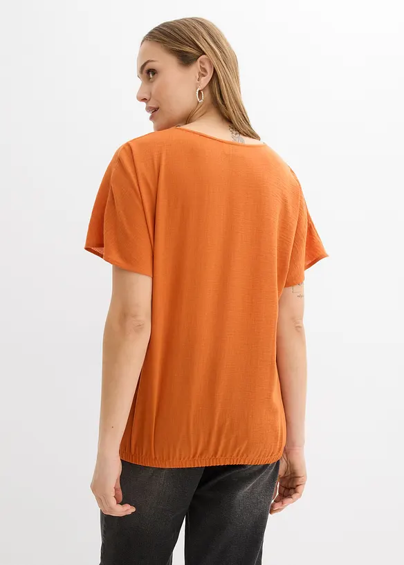 Blouse oversize &agrave; base &eacute;lastiqu&eacute;e, bonprix