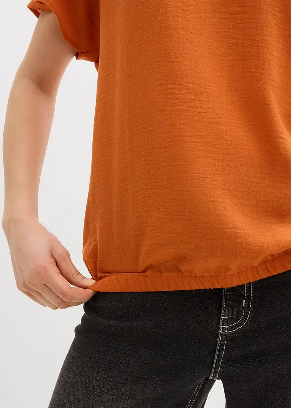 Blouse oversize &agrave; base &eacute;lastiqu&eacute;e, bonprix