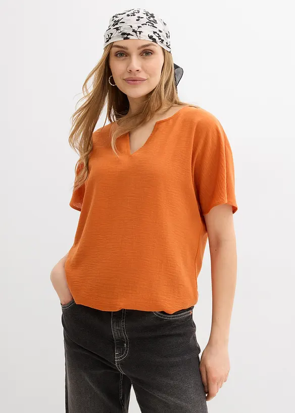 Blouse oversize &agrave; base &eacute;lastiqu&eacute;e, bonprix