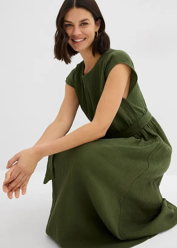 Robe midi 100% coton, bonprix