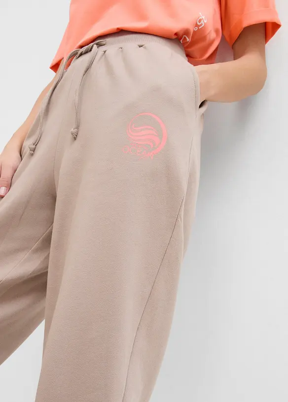 Pantalon sweat 100% coton, bonprix