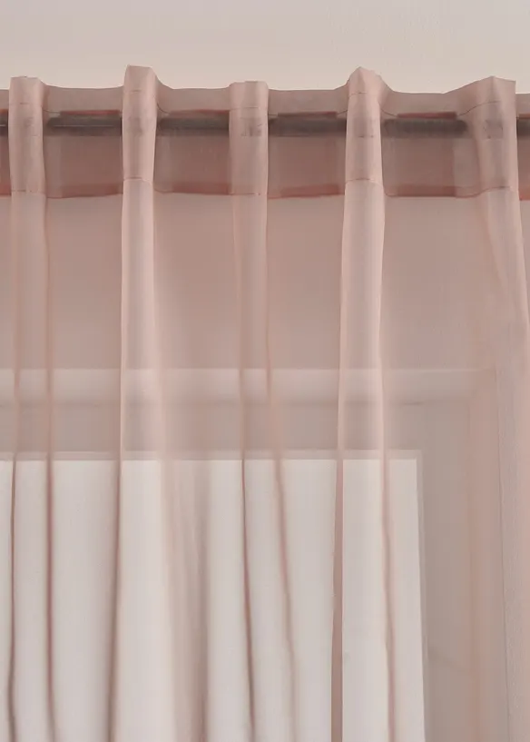 Voilage l&eacute;ger &agrave; pattes invisibles (1 pce), bonprix