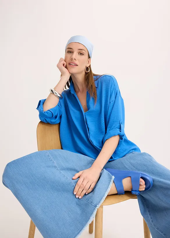 Chemisier en cr&ecirc;pe l&eacute;ger, bonprix