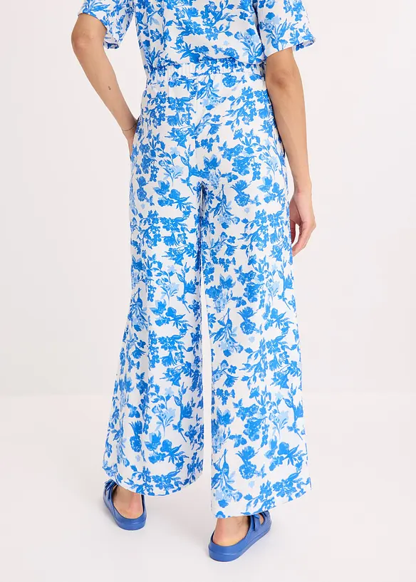 Jupe-culotte fluide en viscose m&eacute;lang&eacute;e, bonprix