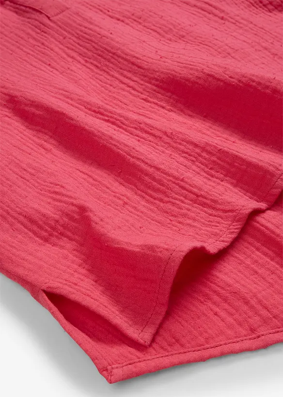 Blouse manches courtes en gaze de coton l&eacute;g&egrave;re, bonprix