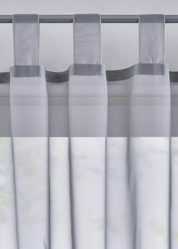 Lot de 2 voilages l&eacute;gers, bonprix