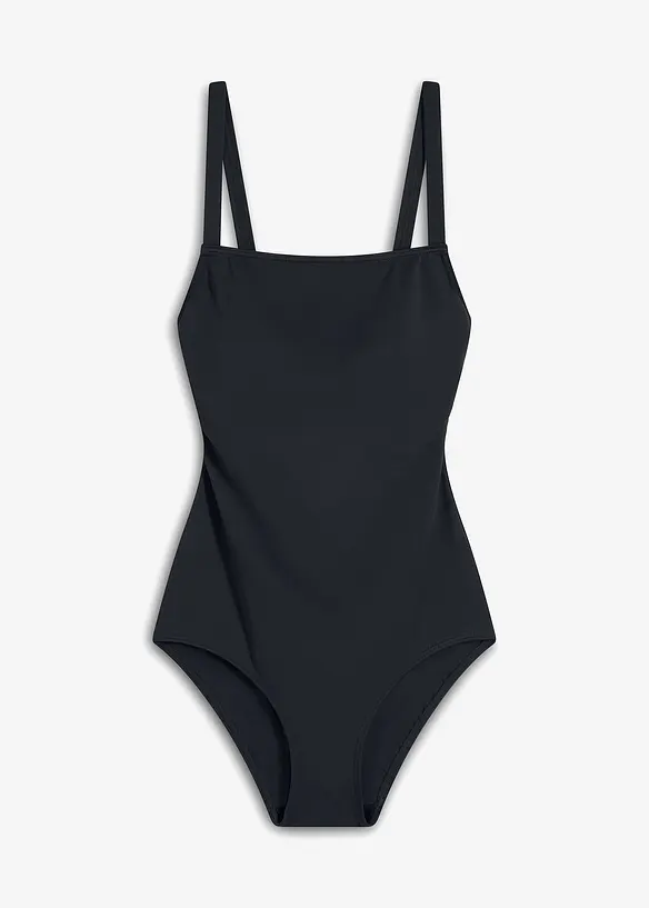 Maillot 1 pi&egrave;ce &agrave; encolure carr&eacute;e, bonprix