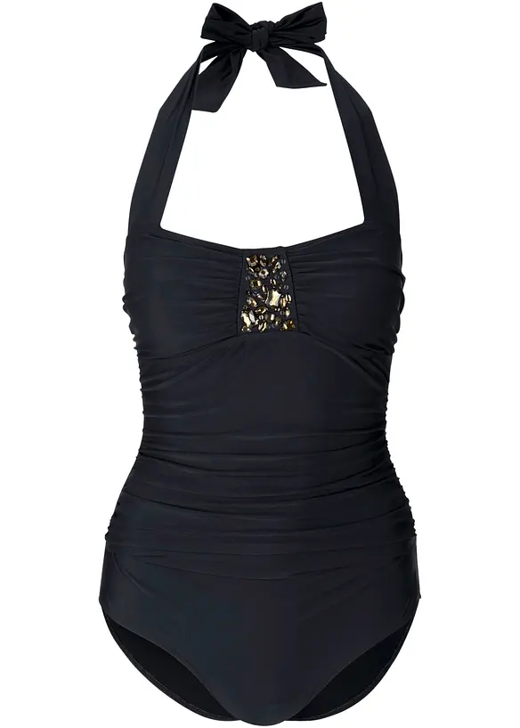 Maillot 1 pi&egrave;ce sculptant, maintien l&eacute;ger, bonprix