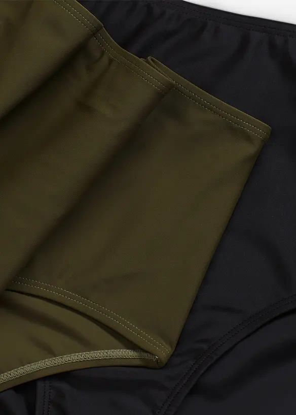 Lot de 2 bas de maillots taille haute, bonprix