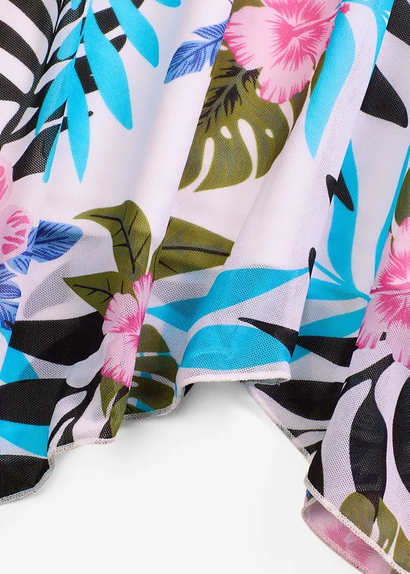 Tankini avec tulle imprim&eacute; (ens. 2 pces), bonprix