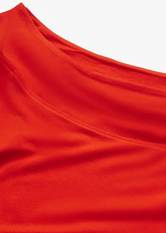 T-shirt encolure Bardot en viscose extensible, bonprix