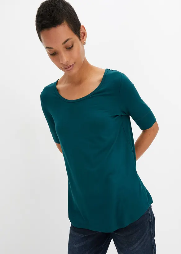 T-shirt doux en viscose extensible, bonprix