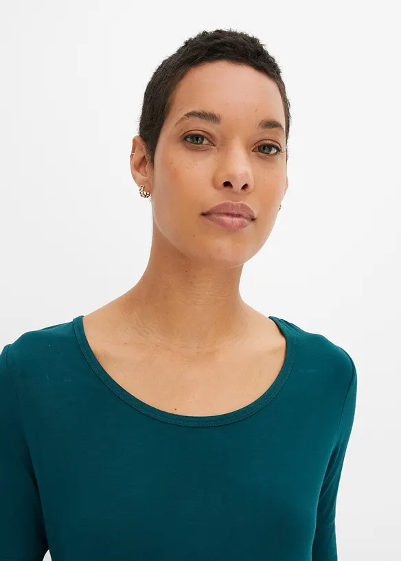 T-shirt doux en viscose extensible, bonprix