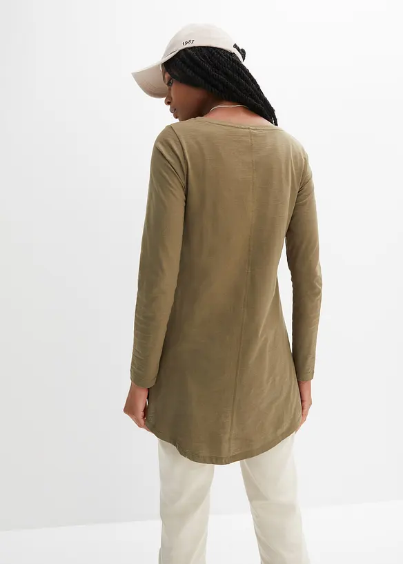 T-shirt manches longues 100% coton, bonprix