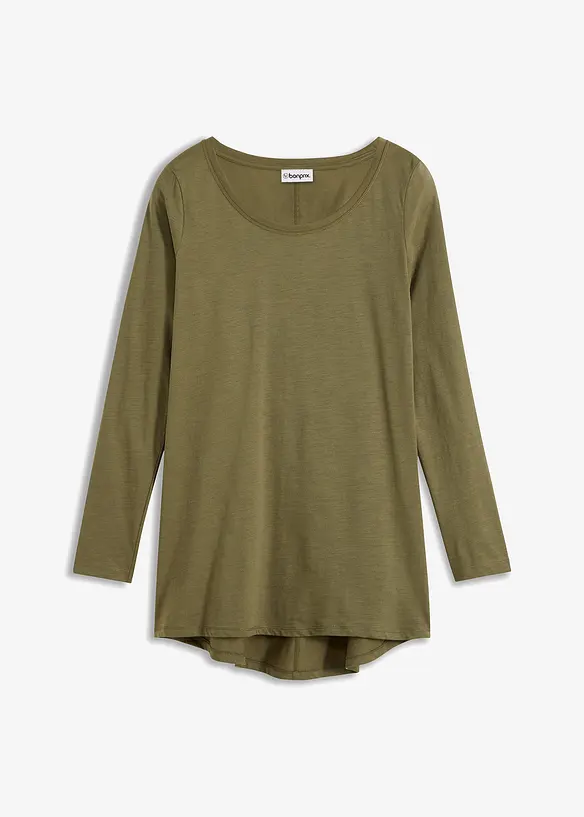 T-shirt manches longues 100% coton, bonprix