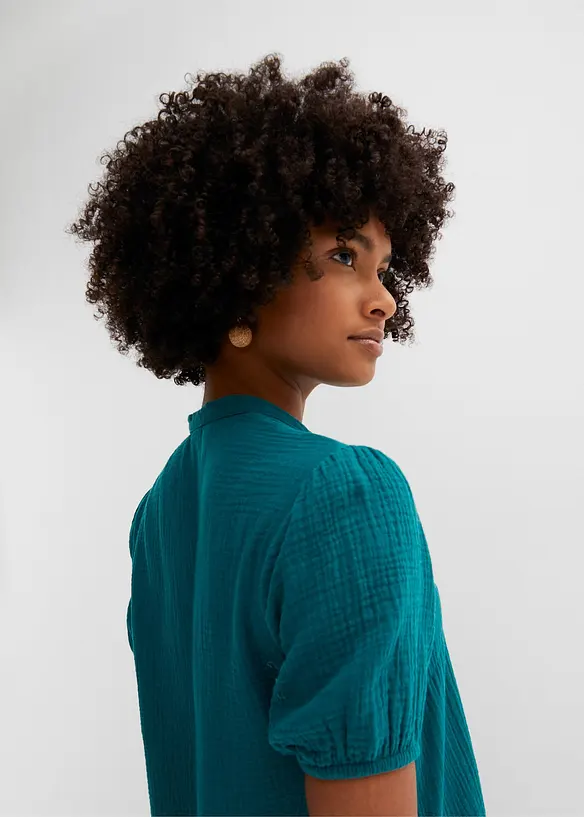 Robe courte en gaze de coton, bonprix