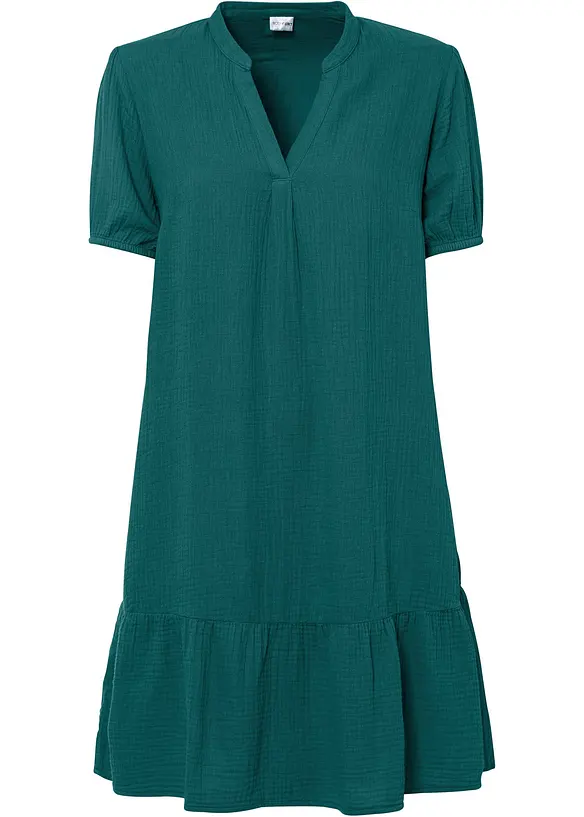 Robe courte en gaze de coton, bonprix