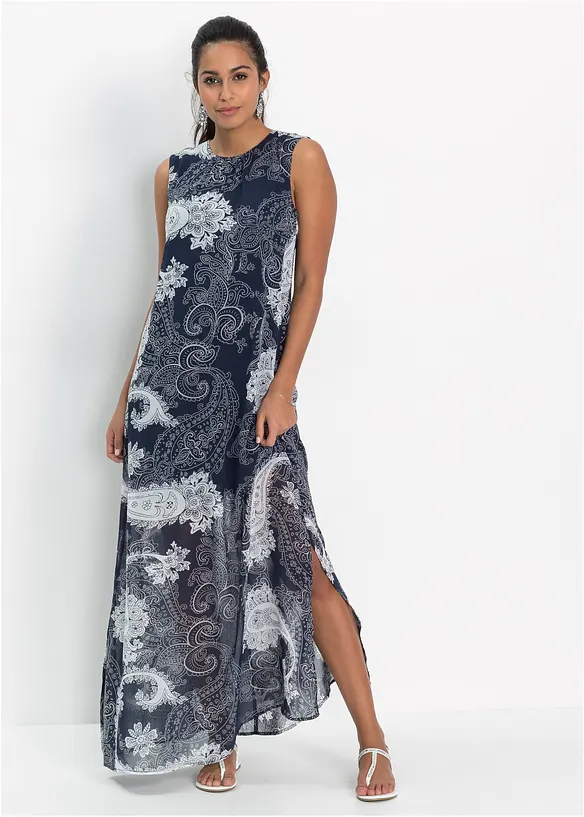 Robe longue en mousseline, bonprix