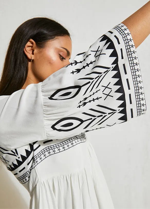 Robe midi en viscose fluide, bonprix