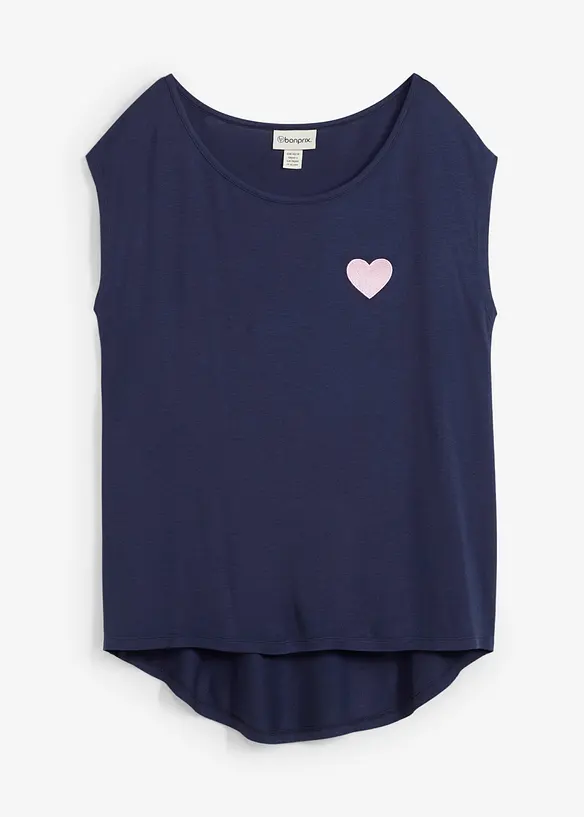 T-shirt fluide, plus long derri&egrave;re, bonprix