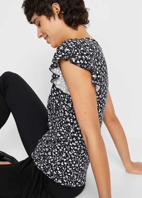 Blouse en jersey viscose extensible, bonprix