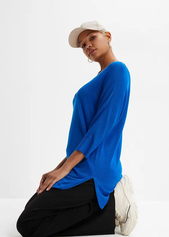 Pull en fine maille manches 3/4, bonprix