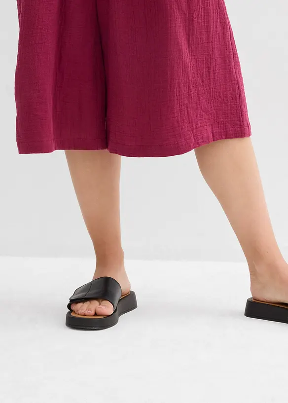 Pantacourt en gaze de coton, bonprix