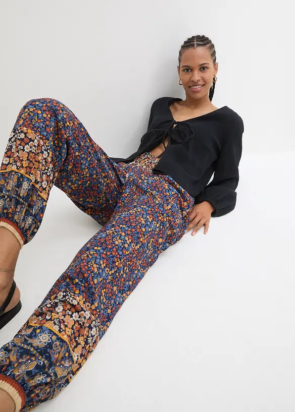 Pantalon jogger en viscose fluide, bonprix