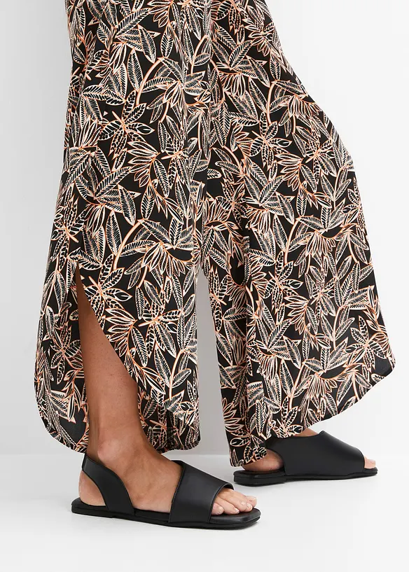 Pantalon palazzo fendu en bas, bonprix