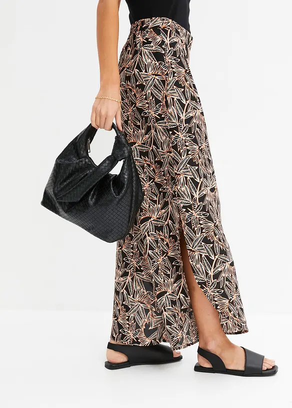 Pantalon palazzo fendu en bas, bonprix