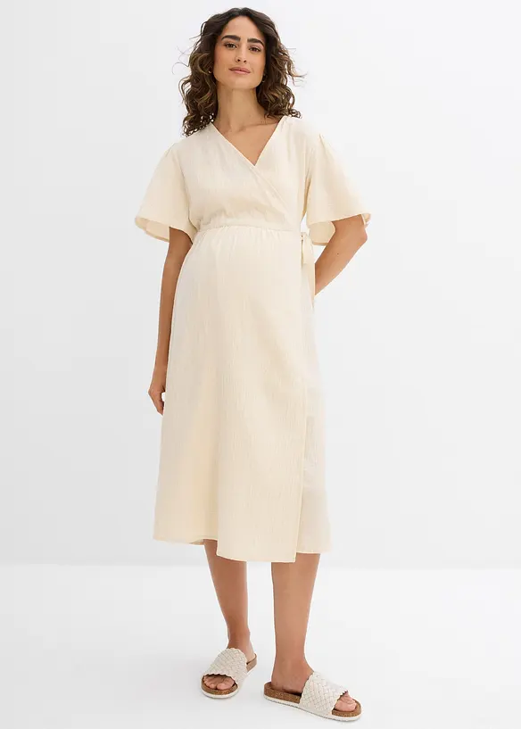 Robe de grossesse et d&rsquo;allaitement en gaze de coton, bonprix