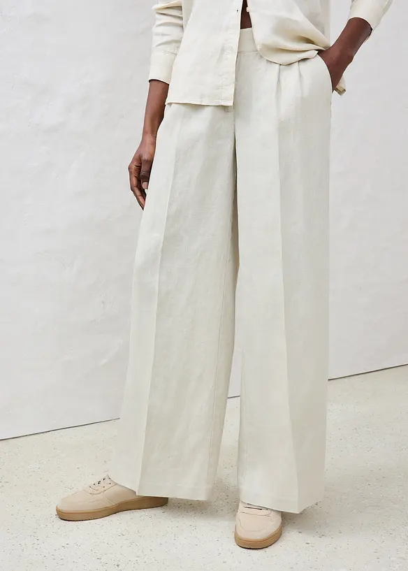 Pantalon en lin, bonprix